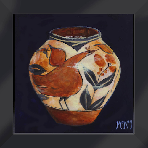 Zia Pottery 6x6 $240 by ED MCKAY
